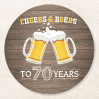 Rustic Cheers and Beers to 70 Years