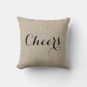 Rustic Cheers Pillow