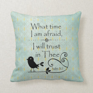 Rustic Chic; Bird with Bible Verse Throw Pillow