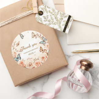 Rustic Chic Botanical Label for Weddings Gifts