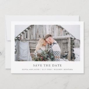 Rustic Chic   Single Photo Save The Date