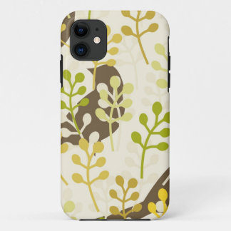 Rustic chic sparrow swallow bird shabby pattern iPhone 11 case