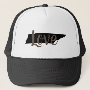 rustic chic TENNESSEE LOVE in script Trucker Hat