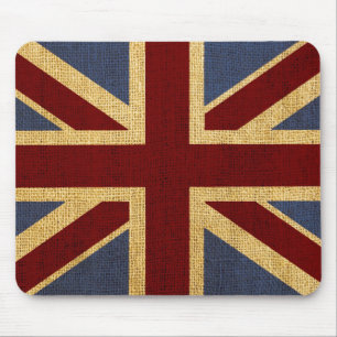 Rustic Chic Union Jack Mouse Pad