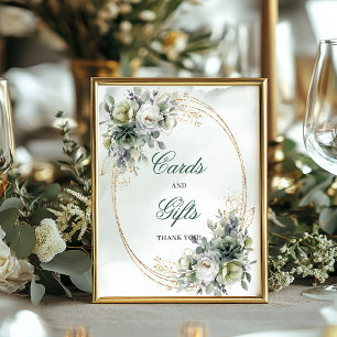 Rustic Chic Watercolor Boho Cards and Gifts Sign