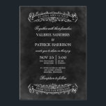 Rustic Chic Wedding Invitation - Black<br><div class="desc">This Rustic Chic collection adds a couture-vintage touch to your wedding stationery. Custom colours and matching products are available upon request.</div>