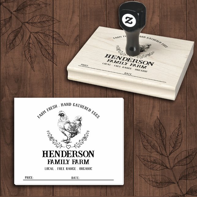 Rustic Chicken Egg Carton Stamp (Creator Uploaded)