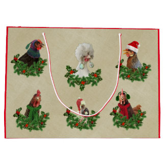 Rustic Chicken Holiday Gift Bag