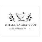Rustic Chicken Personalized Egg Carton Stamp