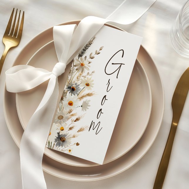 Rustic Chicken Wedding Groom Reserved Seating Card (Creator Uploaded)