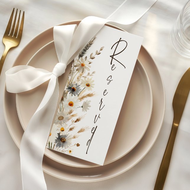 Rustic Chicken Wedding Guest Reserved Seating Card (Creator Uploaded)