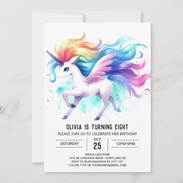 Rustic Children Horse Birthday Invitation (Front)