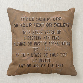 Rustic Christian Decor, Pastor Appreciation Gifts Throw Pillow