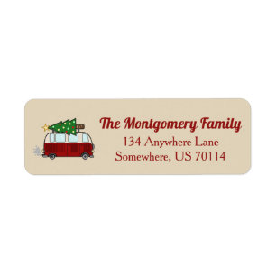 Rustic Christmas Camper Personalized