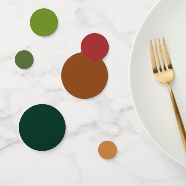 Rustic Christmas Decor Gradient Table Confetti (Group)