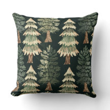 Rustic Christmas Evergreen Trees