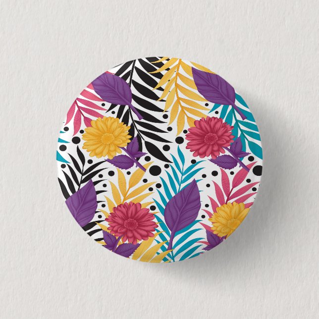 Rustic Christmas Home Décor Collection 1 Inch Round Button (Front)
