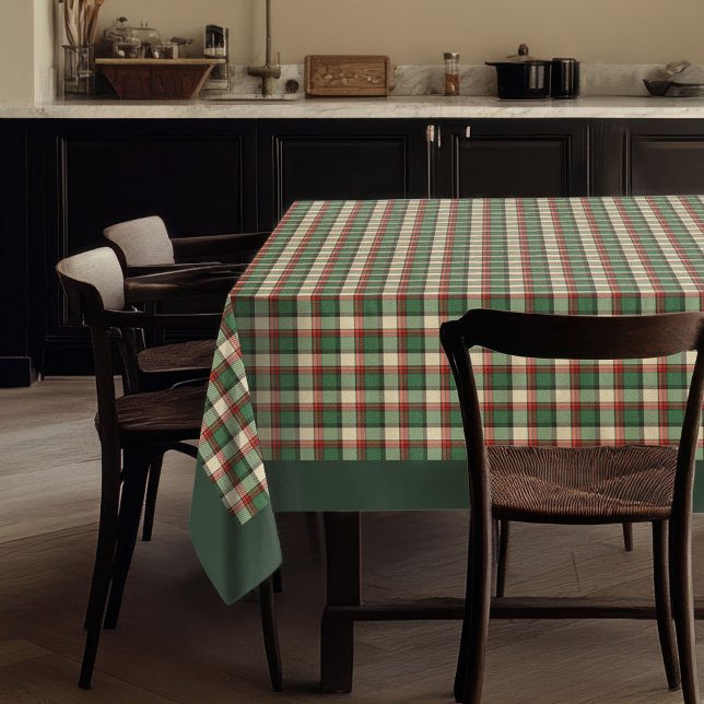 Rustic Christmas in Timeless Tartan Plaid Pattern Tablecloth (Rustic Christmas in Timeless Tartan Plaid Pattern Tablecloth)