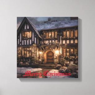 Rustic Christmas Magic Canvas Print