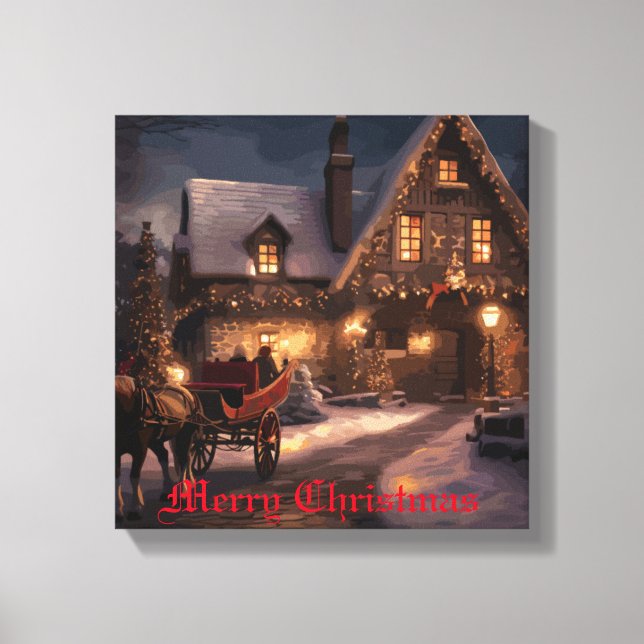  Rustic Christmas Magic Canvas Print (Front)