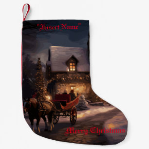 Rustic Christmas Magic Small Christmas Stocking