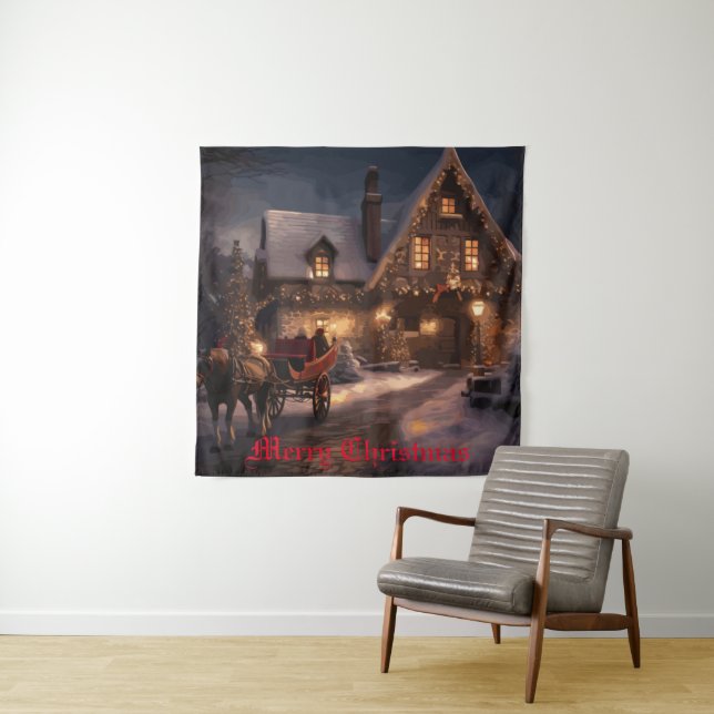  Rustic Christmas Magic Tapestry (In Situ)
