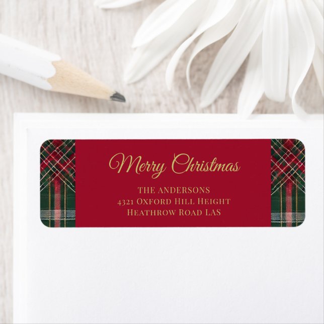 Rustic Christmas Plaid Tartan Pattern  (Insitu)