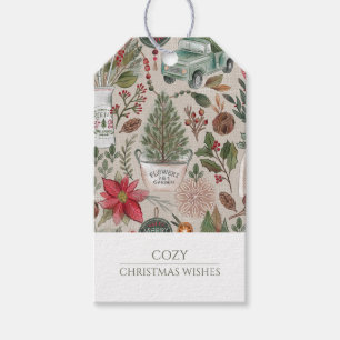 Rustic Christmas Scene Gift Tags