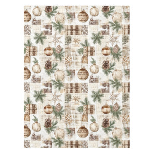 Rustic christmas tablecloth