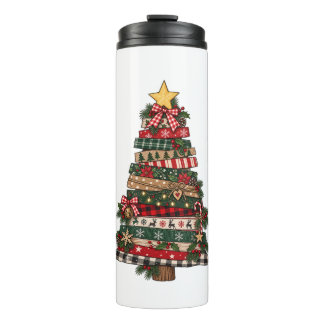Rustic Christmas Tree Thermal Tumbler
