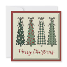 Rustic Christmas Trees Personalized