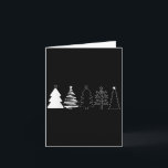 Rustic Christmas Trees Winter Forest Minimalist  Card<br><div class="desc">Rustic Christmas Trees Winter Forest Minimalist</div>