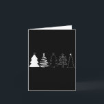 Rustic Christmas Trees Winter Forest Minimalist  Card<br><div class="desc">Rustic Christmas Trees Winter Forest Minimalist</div>