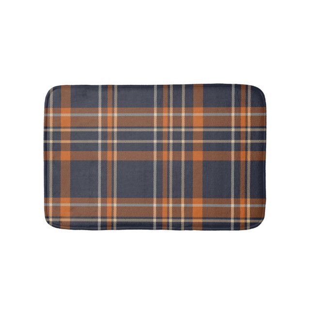 Rustic Christmas/winter plaid  Bath Mat (Front)