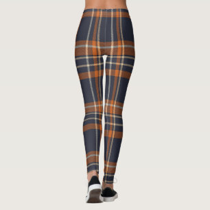 Rustic Christmas/winter plaid   Leggings