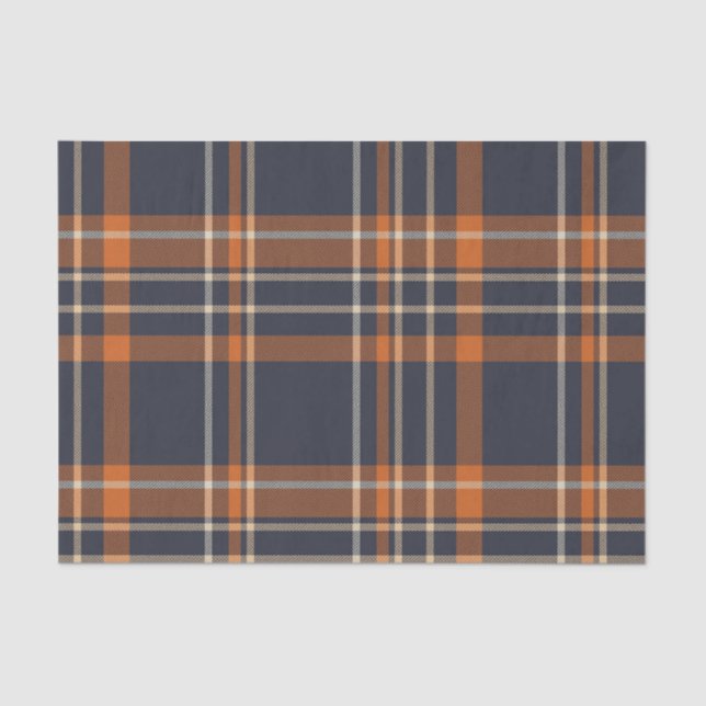 Rustic Christmas/winter plaid Tissue Paper (Front)