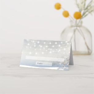 Rustic Christmas Winter Wedding Escort Place Card