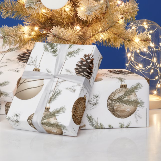 Rustic christmas wrapping paper (Holidays)