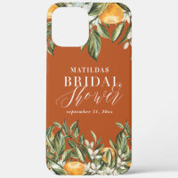 Rustic citrus blossom botanical floral modern chic