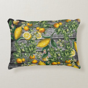 Rustic Citrus Garden Accent Pillow