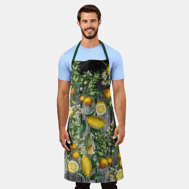 Rustic Citrus Garden Apron (Worn)