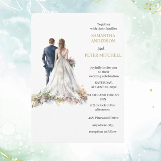 Rustic Classic Boho Floral  wedding invitation (Invite loved ones to your special day with the Classic Floral wedding invitation  )