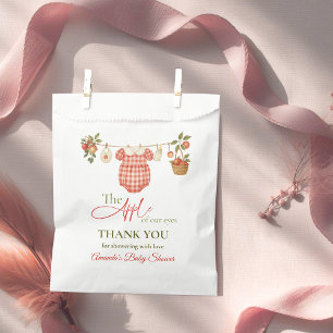 Rustic Clothesline Apple Locally Grown Baby Shower Favour Bag
