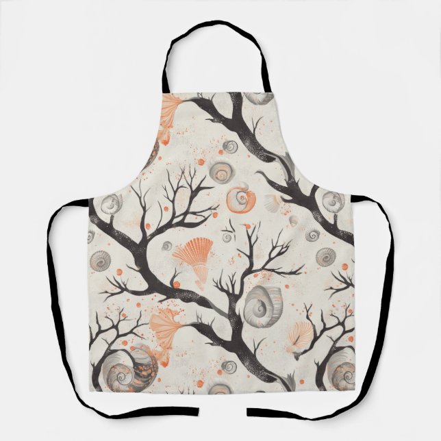 Rustic Coastal - Seashells, Starfish, Reef (17) Apron (Front)