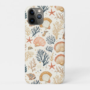 Rustic Coastal - Seashells, Starfish, Reef (24) iPhone 11 Pro Case