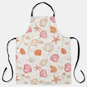 Rustic Coastal - Seashells, Starfish, Reef (28) Apron