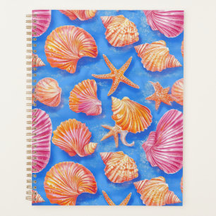 Rustic Coastal - Seashells, Starfish, Reef (30) Planner