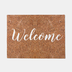 Rustic Coir Outdoor Welcome   Doormat