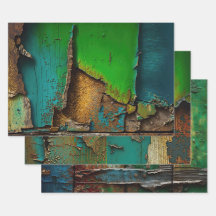 Rustic, Colorful, Peeling Paint,