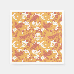 Rustic Colour Halloween Pattern Paper Napkins